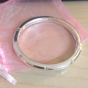 Silver bangle w/rhinestonesNWOT
